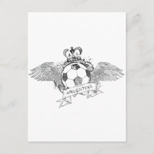 VintageArgentina fotboll Vykort