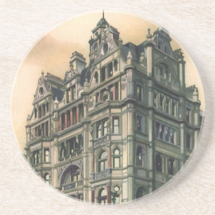 Vintagearkitektur Queens Hotel Leicester Square Underlägg Sandsten