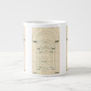 Vintagearkitektur, renässansbågeperspektiv jumbo mugg