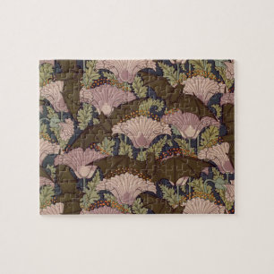 Vintageart décofladdermöss och blommor pussel