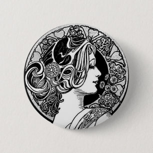 Vintageart nouveau knapp