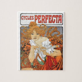 Vintageart nouveauflicka pussel