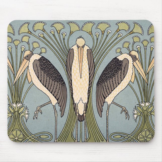 Vintageart nouveauStorks Musmatta (Framsidan)