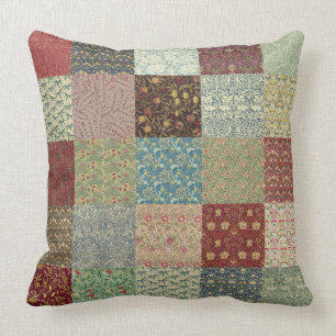 Vintagearvpatchworken dämpar kudde