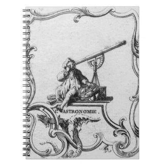 Vintageastronomianteckningsbok Anteckningsbok Med Spiral