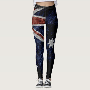 VintageAustralien flagga #4 Leggings