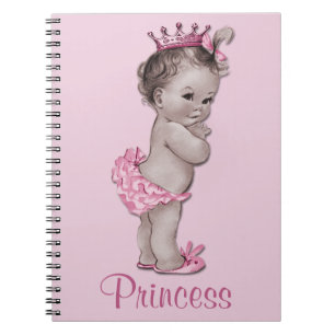VintagebabyPrincess Rosa Personifiera Anteckningsbok