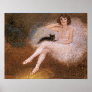 VintageBallerinaaffisch Poster