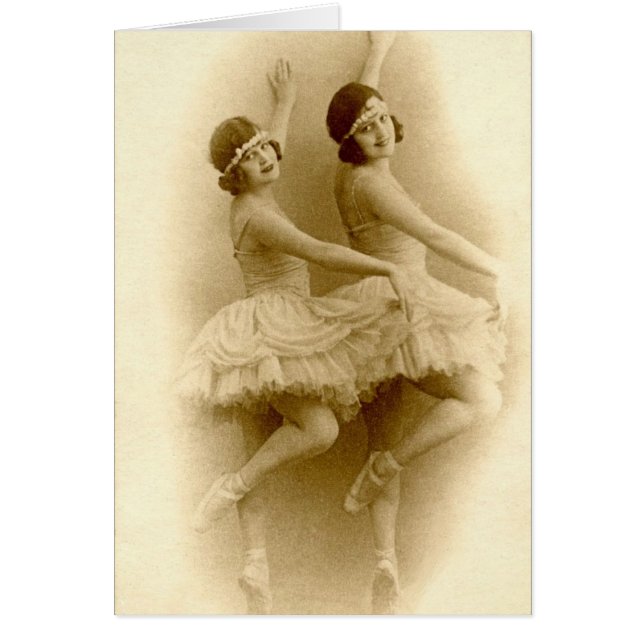 VintageBallerinas Hälsningskort (Framsidan)