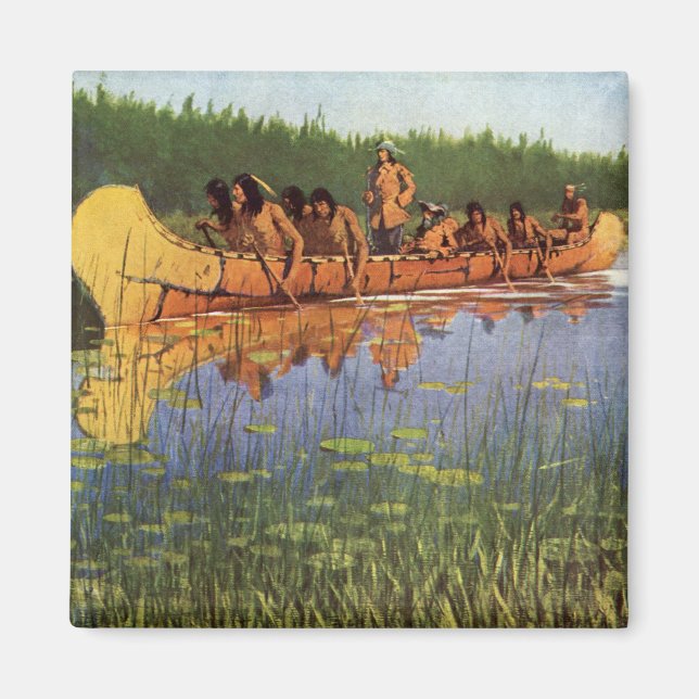 Vintagebanbrytarear, underbara utforskare vid magnet (Framsidan)