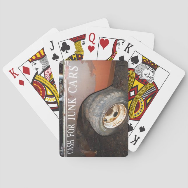 Vintagebärgningsbilpengarar för skräpbil casinokort (Baksidan)