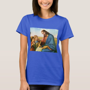 Vintagebarn ger blommor till Jesus Kristus T Shirt