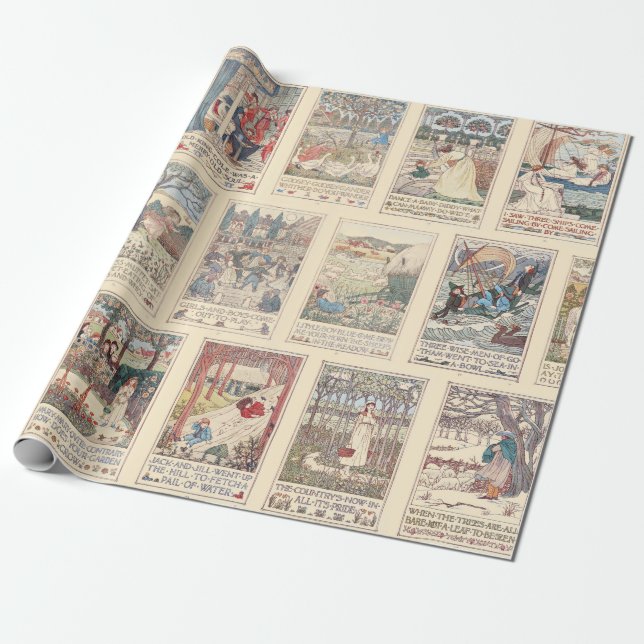 Vintagebarnkammarerim Presentpapper (Utrullad)