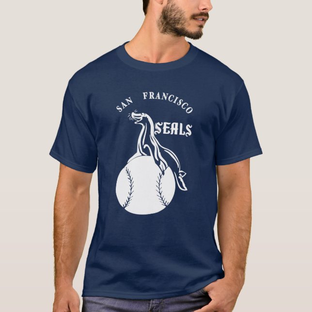 VINTAGEBASEBALL FÖRSEGLAR TRÖJA (Framsida)