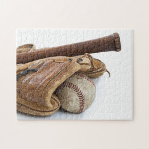 Vintagebaseball och fladdermöss pussel