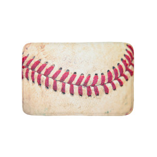 Vintagebaseball tätt upp fotoet badrumsmatta