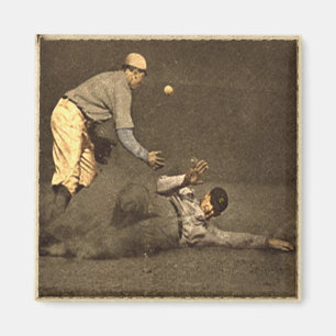 Vintagebaseballbevekelsegrund Magnet