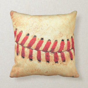 Vintagebaseballboll Kudde