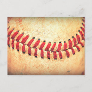 Vintagebaseballboll Vykort
