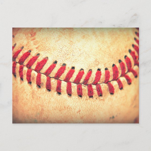 Vintagebaseballboll Vykort (Framsida)