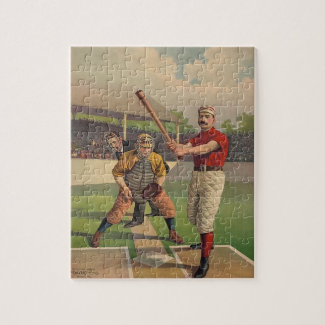Vintagebaseballpussel Pussel (Vertikal)