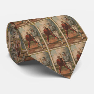 Vintagebaseballsmet och stoppareillustration slips