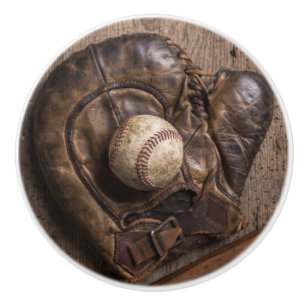 Vintagebaseballutrustning Knopp