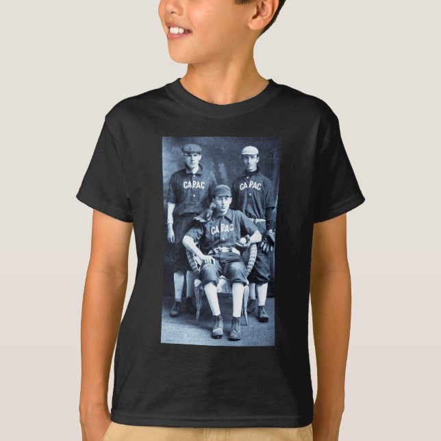 Vintagebasebollspelare Tee Shirt (Framsida)