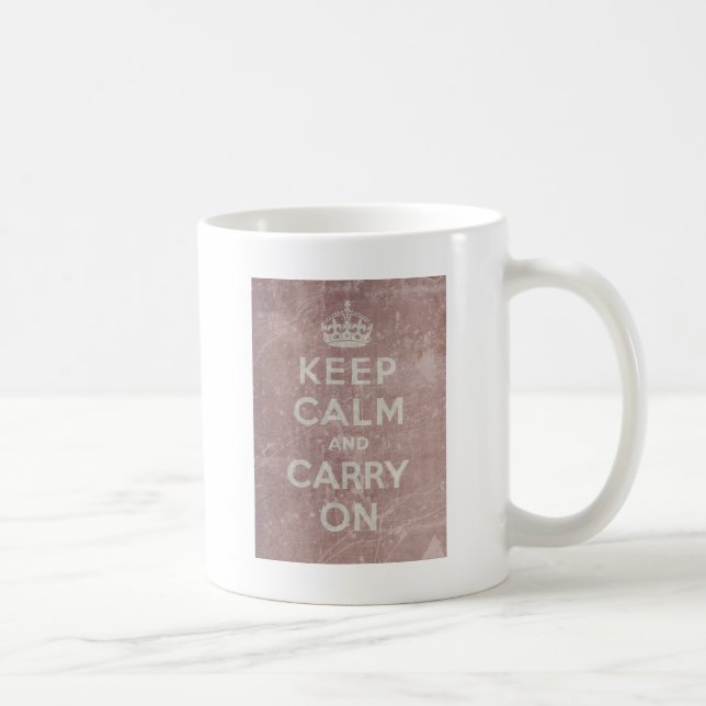 Vintagebehållalugn och bär på kaffemugg (Höger)