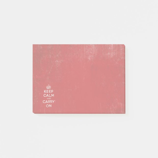 Vintagebehållalugn och bär på post-it block (Framsida)