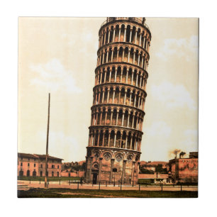 vintagebenägenhettorn av Pisa Kakelplatta