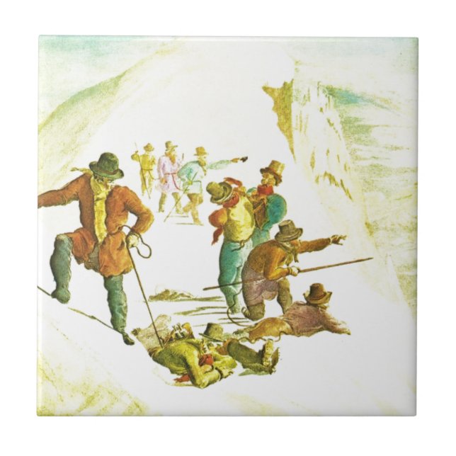 Vintagebergklättrare Kakelplatta (Framsidan)