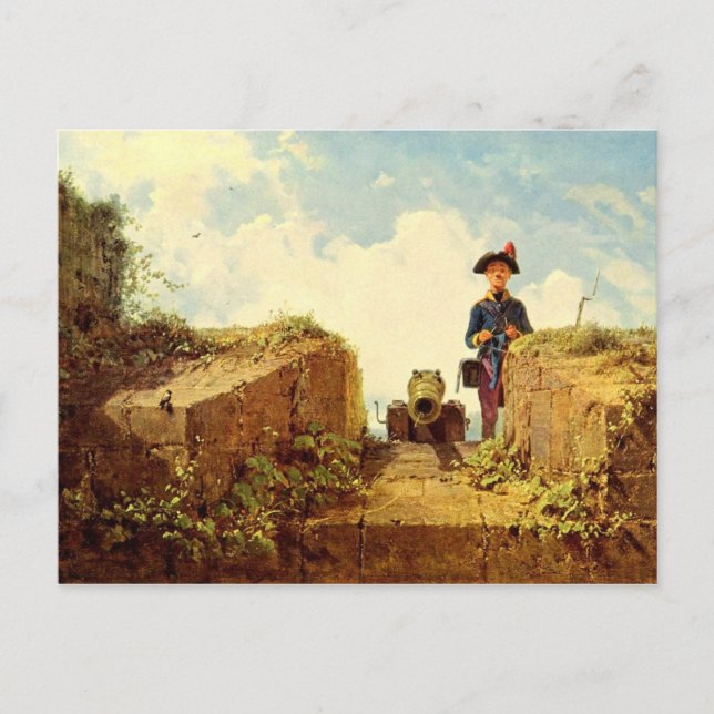 Vintagebevekelsegrund - handarbeteutposten vykort (Framsida)