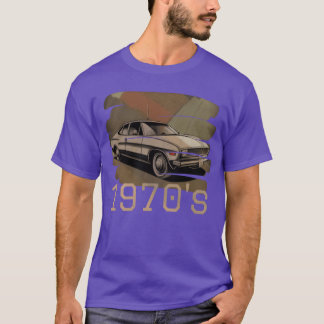 vintagebil 1970-tal vintage retro t shirt