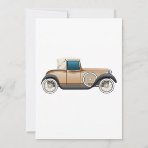 Vintagebil Inbjudningar