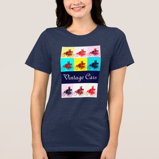 Vintagebilar Samlar Popkonst Tee Shirt (Framsida)