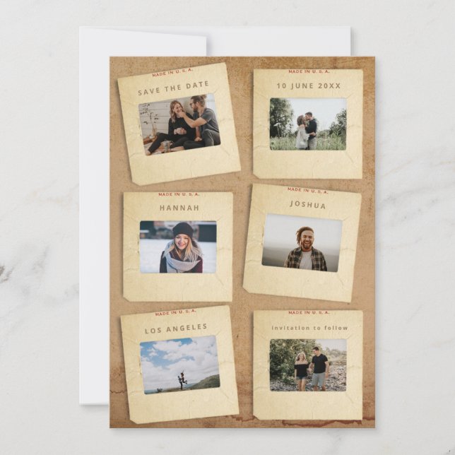 Vintagebilder Foto Spara Datumet (Framsida)