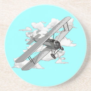 VintageBiplane Underlägg Sandsten