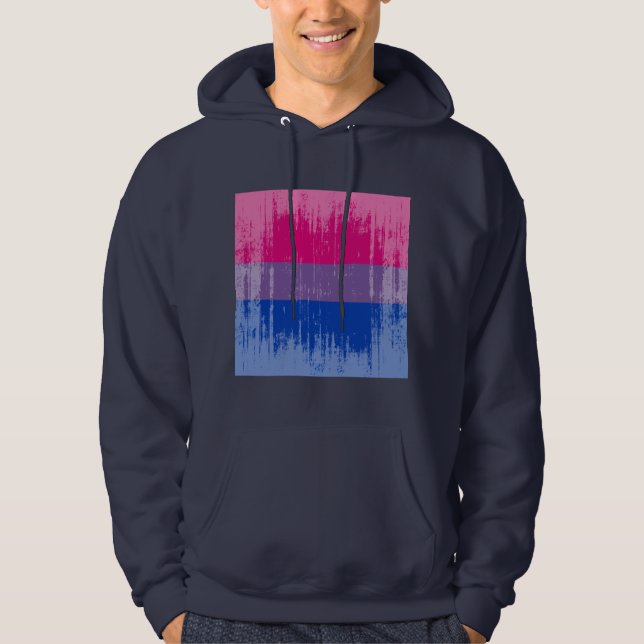 Vintagebisexuell person Pride.png Hoodie (Framsida)