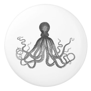 Vintagebläckfisk Kraken Cthulhu Knopp