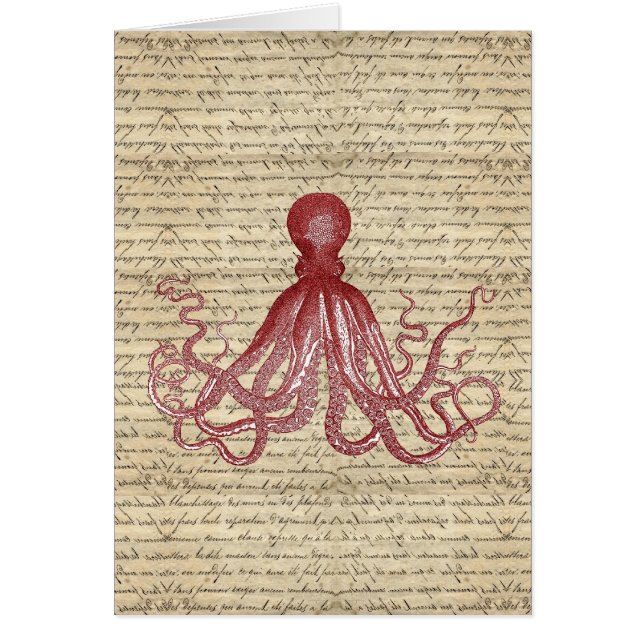 Vintagebläckfisk OBS Kort (Framsidan)