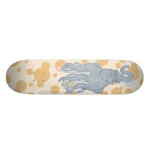 Vintagebläckfiskelefant Skateboard Bräda 21,5 Cm