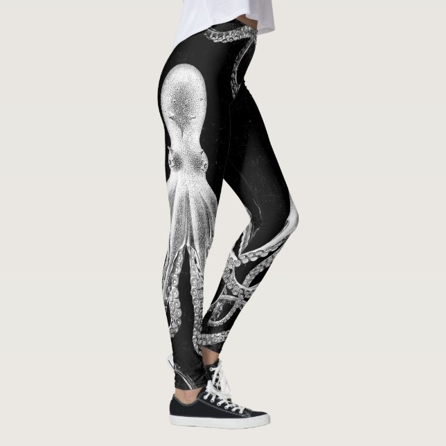 Vintagebläckfiskmörk Leggings (Höger)