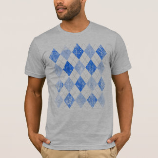 Vintageblått Argyle Tee