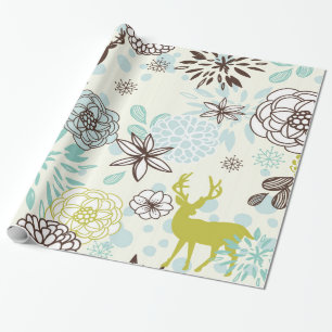 Vintageblåtthjort Presentpapper