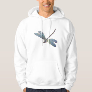 Vintageblåttslända Sweatshirt Med Luva