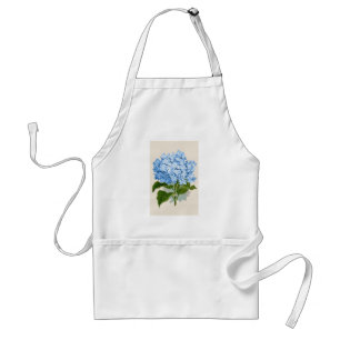 Vintageblåttvanlig hortensia förkläde