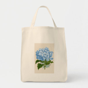 Vintageblåttvanlig hortensia tygkasse