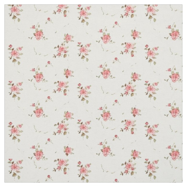 Vintageblek - rosa ros tyg (Provkarta)