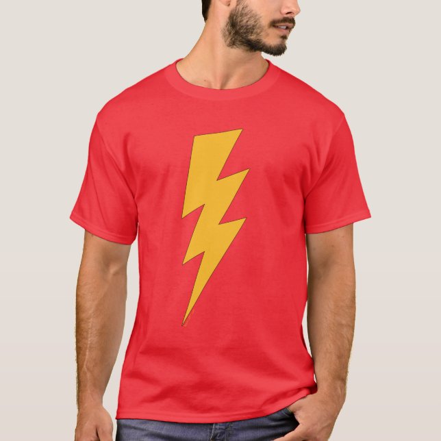 Vintageblixt kasta i sig tee shirt (Framsida)